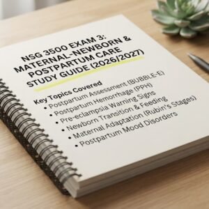 nsg3500 exam 3