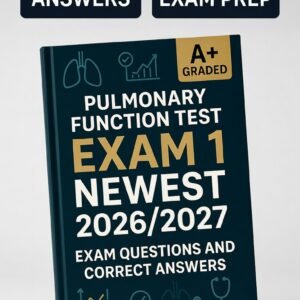 pulmonary test exam 1